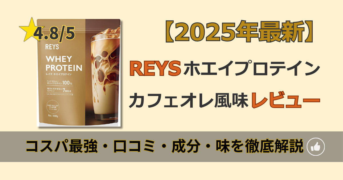 レイズ　REYS　ホエイプロテイン　コスパ　味　成分
