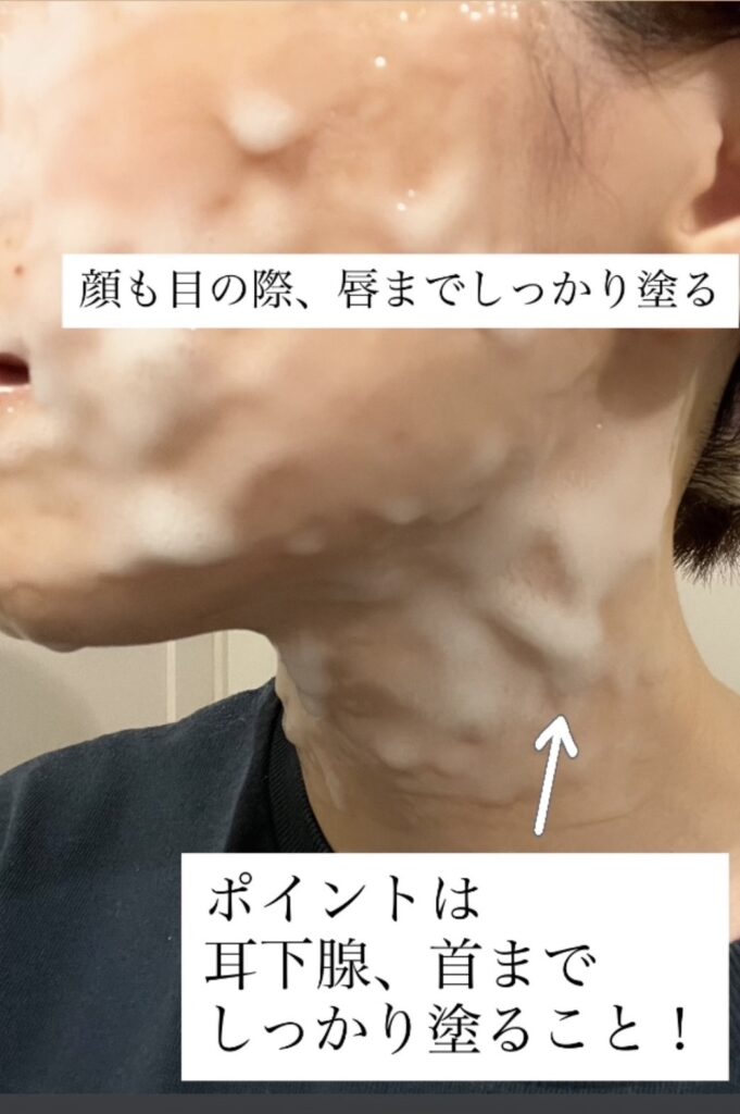 エニシーグローパック 使い方 手順 耳下腺まで