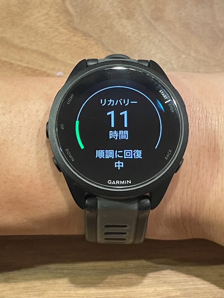 ガーミン　リカバリータイム