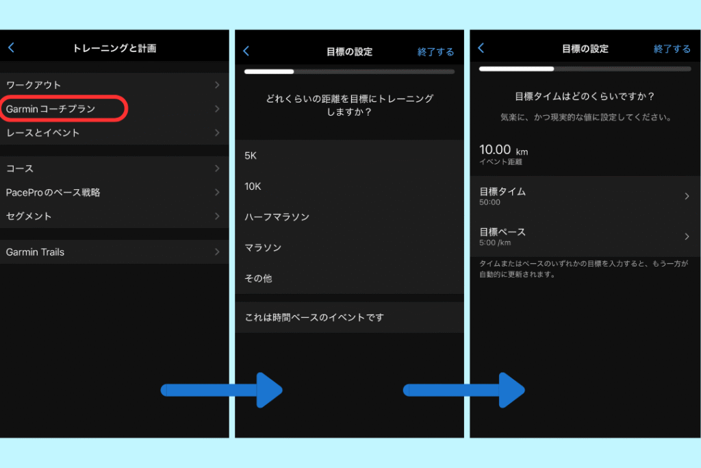 ガーミン　コーチ