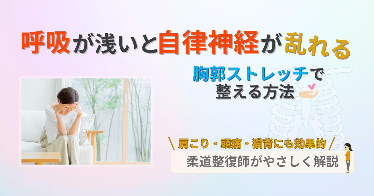 呼吸　自律神経　胸郭