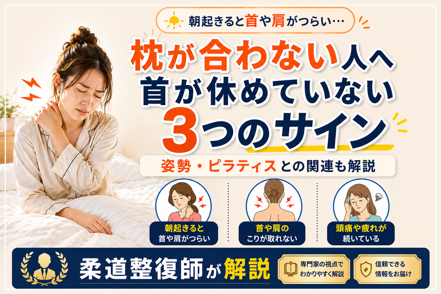 枕が合わないサイン