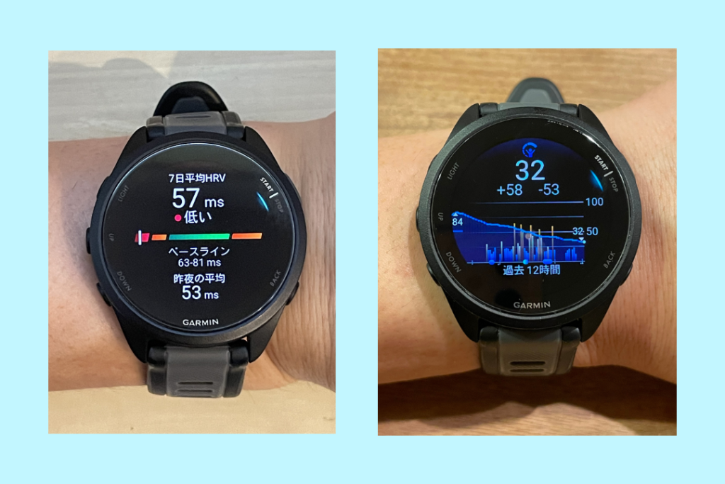 ガーミン　HRV　ボディバッテリー　違い
