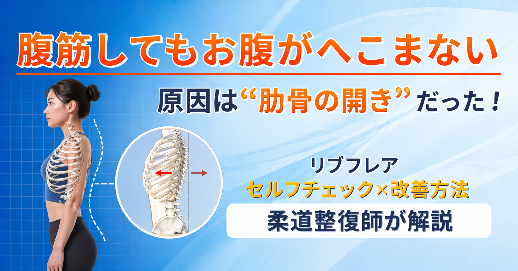リブフレア　お腹がへこまない